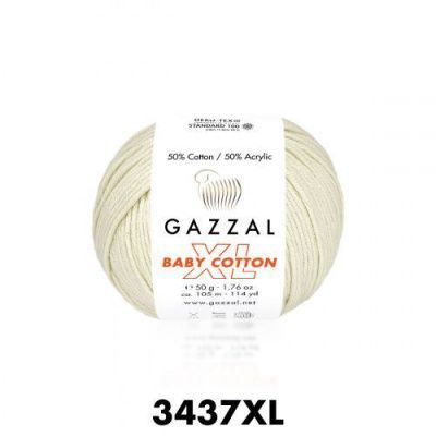 GAZZAL  BABY COTTON XL  3437  - 50% Хлопок, 50% Акрил 50 г/105 м